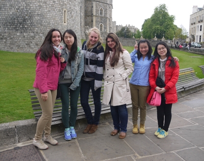 St. Clare's students at Windsor Castle