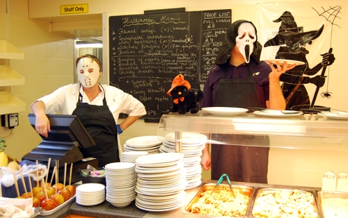 Our team served a Halloween themed lunch