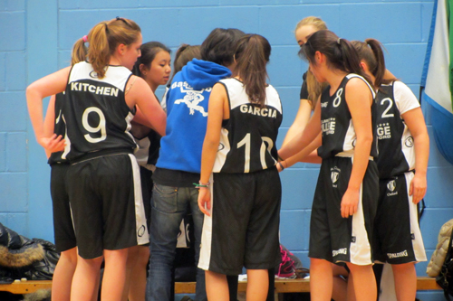 St. Clare's, Oxford - girls basketball match v. Cheney School