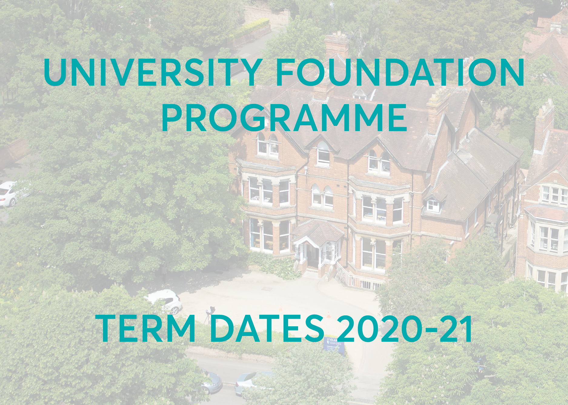 University Foundation Programme Term Dates