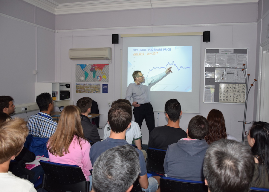 Rob Woodward speaks to our Leadership class Rob Woodward speaks to our Leadership class